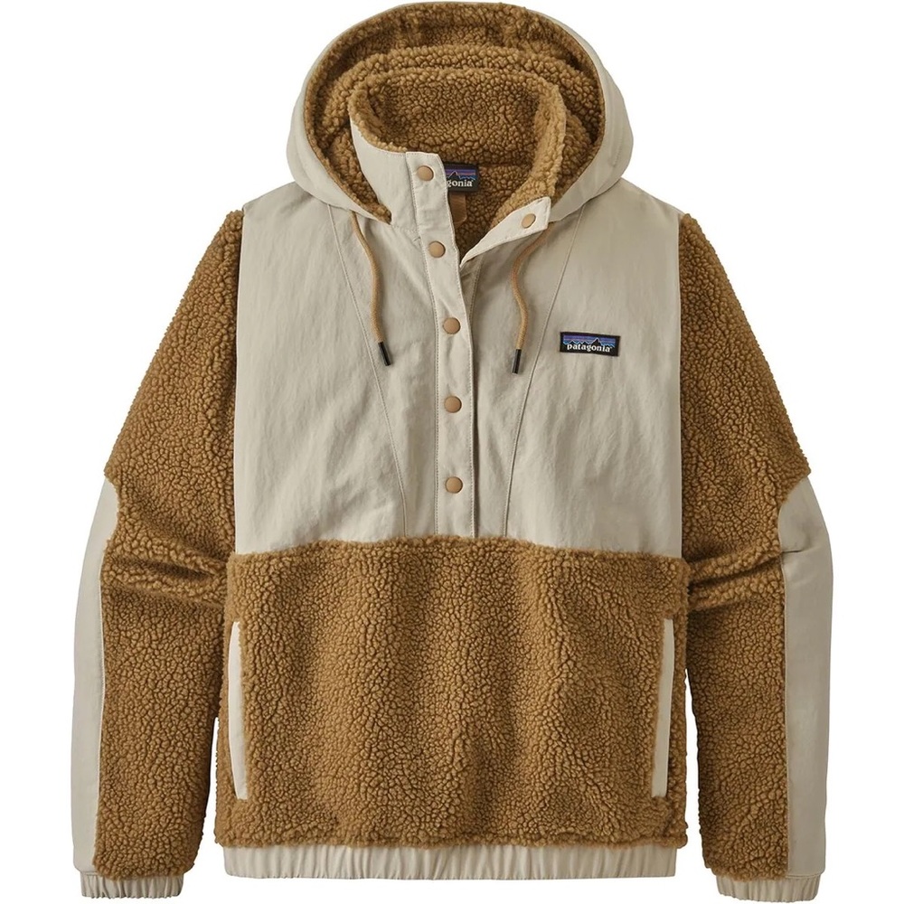Patagonia Women's Brown & Cream Sherpa Pullover Jacket
